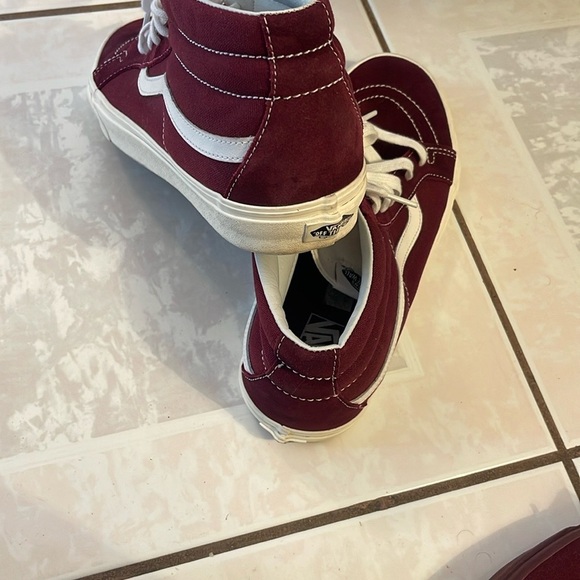 Vans Burgundy High-Top Sneakers - Picture 3 of 4